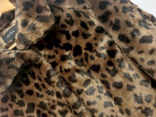 Abrigo leopardo vintage mujer talla M nuevecito