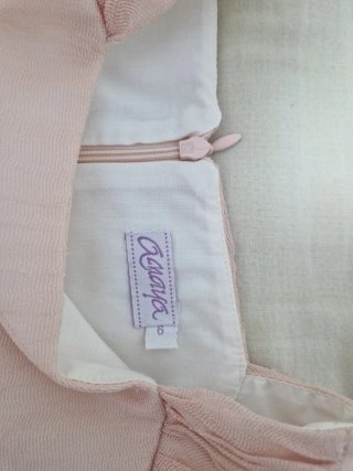 Vestido rosa con flores 6 años