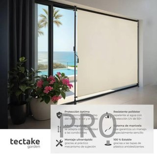 Toldo de pinza para exterior color beige