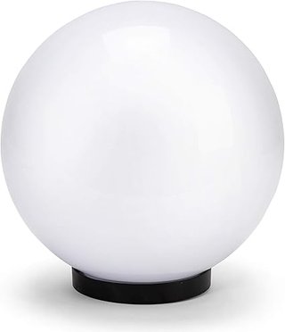 APOLUX: Esfera exterior de PMMA, 200mm, casquillo E27, color blanco