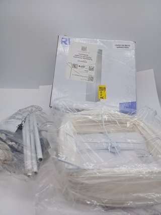 Trio Lighting R40122001 Lampara Pie de Papel con Interruptor de Pie, Atenuación, Color Blanco
