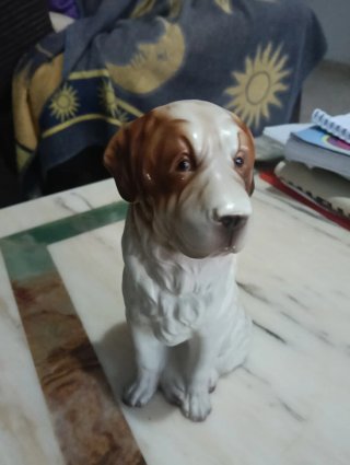Figura de Perro de Cerámica