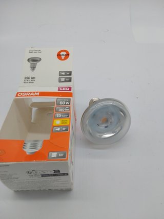 Osram Superstar R80 Bombilla LED reflectora, Casquillo E27, 2700 K, 4.3 W, Equivalente a 60W, Blanco