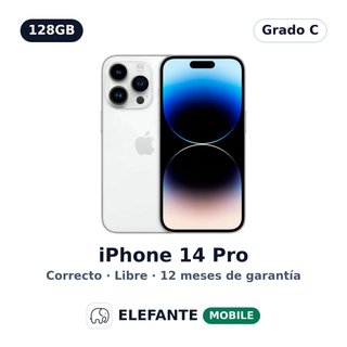 iPhone 14 Pro 128GB Blanco · Grado C · Libre