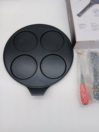 Joeji's Kitchen Pancake Pan – Non-Stick Frigideira Panquecas 4 Holes Breakfast Crepe Pan 26 cm – For