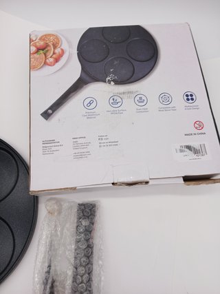 Joeji's Kitchen Pancake Pan – Non-Stick Frigideira Panquecas 4 Holes Breakfast Crepe Pan 26 cm – For