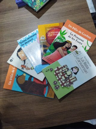 Lote 6 libros en catalán. Ideal primeros lectores.