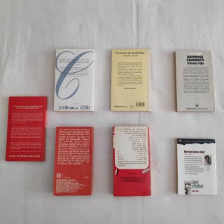 Lote libros novelas negras, crónica, prosa.