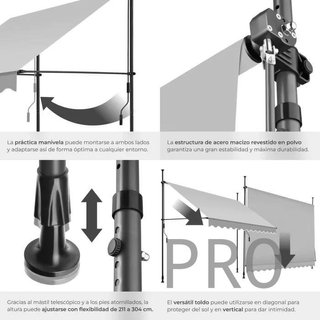 Toldo plegable para balcón