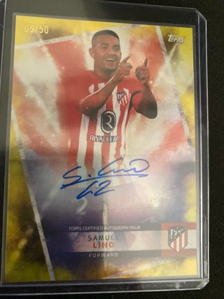 Tarjeta Samuel Lino Autografiada 09/50