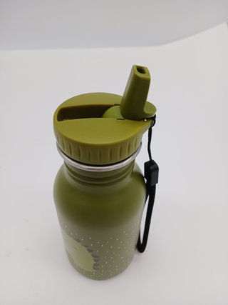 Trixie - Botella de Beber Para Niños de Acero Inoxidable 350 Mililitros - Mr. Dino (Dinosaurio)