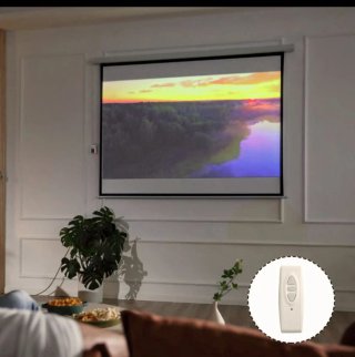 Pantalla Proyector Eléctrica Motorizada