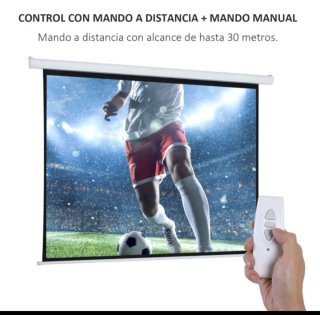Pantalla Proyector Eléctrica Motorizada