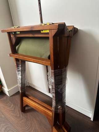 Silla Director Plegable Madera y Lona Verde NUEVA