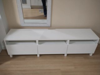 Mueble TV IKEA Besta Blanco