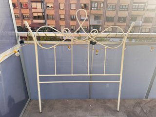 Cabecero forja blanco 90cm