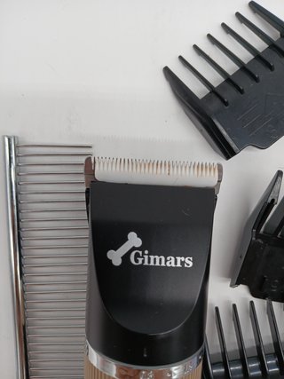 Gimars 2 en 1 potente motor 3.0 de bajo ruido para perros con hoja recortadora de patas de perro, ki