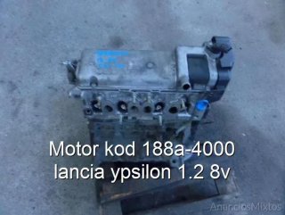 Motor kod 188a-4000 lancia ypsilon 1.2 8v