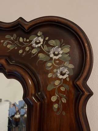 Specchio vintage dipinto a mano