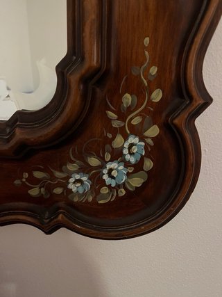 Specchio vintage dipinto a mano