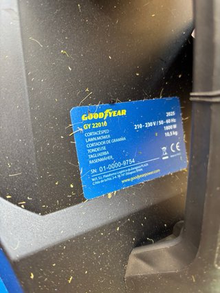Cortacésped Eléctrico Goodyear 1800W