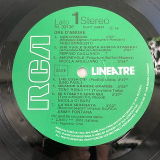 VARIOUS ORE D'AMORE LP 12 33 RPM 1979 RCA