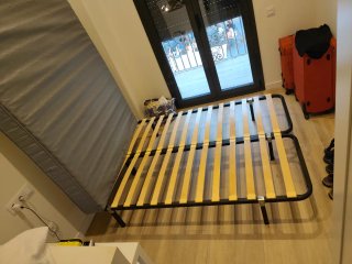 Colchón Ikea Vesteroy y somier de lamas