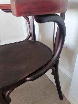 Silla de cafetería estilo Thonet antigua