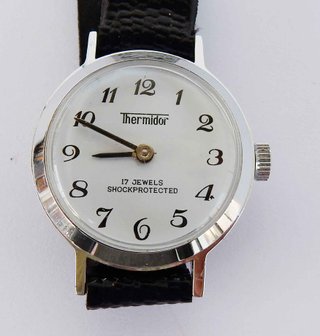 1501-Reloj THERMIDOR -señora- vintage -cuerda -NOS