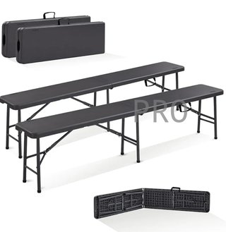 Juego 2 bancos plegable para mesa - Tillvex