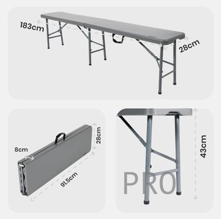 Juego 2 bancos plegable para mesa - Tillvex