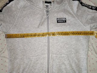 Sudadera Adidas Gris con Cremallera