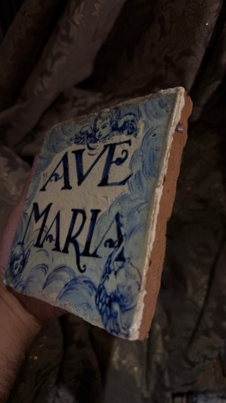 Azulejo artesanal Ave Maria