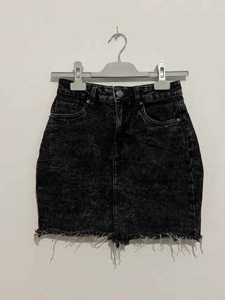 Falda denim jaspeada New Yorker