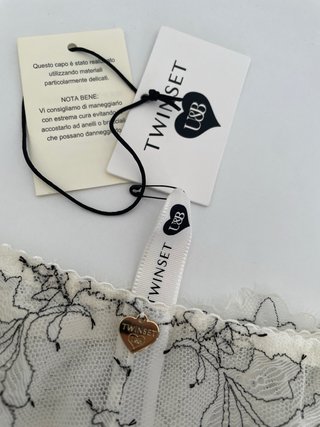 Brasiliana Twinset in pizzo taglia 4
