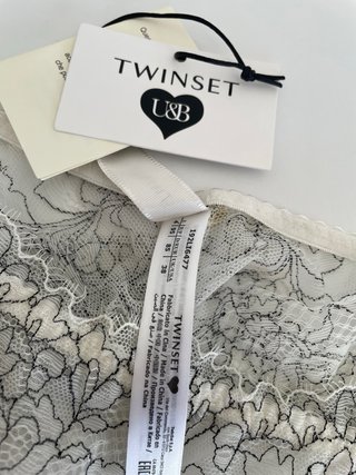 Brasiliana Twinset in pizzo taglia 4