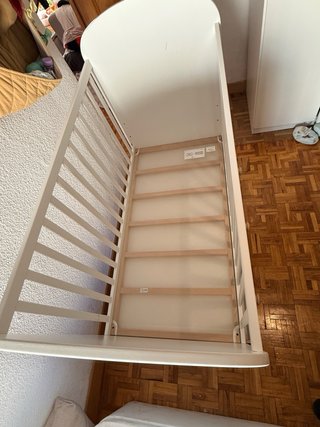 Cuna de Bebé Blanca con Cajón Inferior