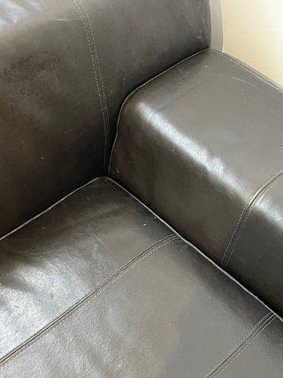 Sofá de Piel Negra IKEA