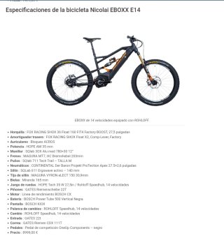 Nicolai ION G16 EBOXX E14 HS Rohloff ( EXCLUSIVA )
