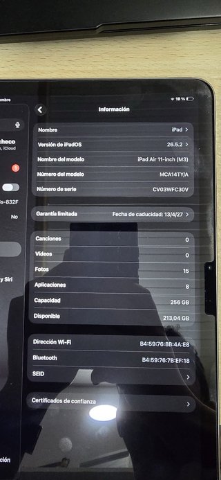 Ipad air 11 M3 , Apple iPad Plata es de 256.