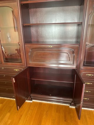Mueble de Salón de Madera Maciza estilo clásico