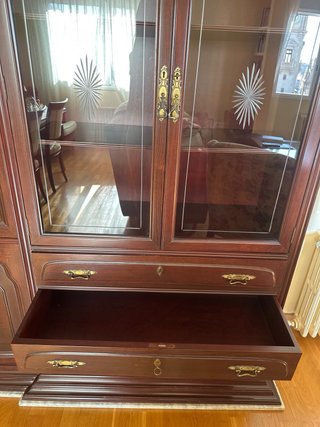 Mueble de Salón de Madera Maciza estilo clásico