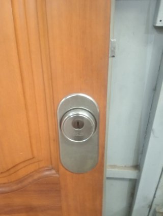 Puerta madera maciza entrada 80x202
