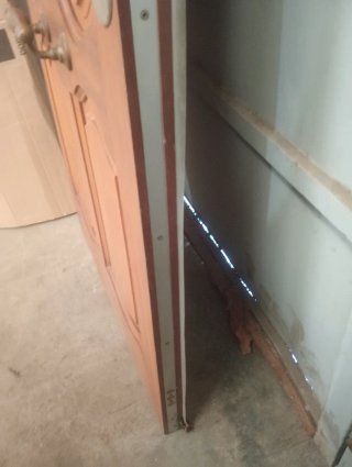 Puerta madera maciza entrada 80x202
