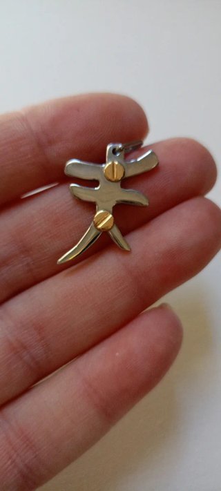 Colgante de Oro 18k Bicolor "Armonía" (2,51gr)