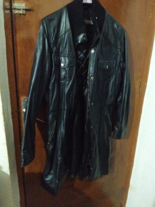 Chaqueta larga negra Talla 42