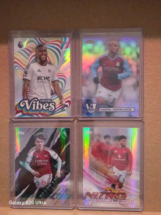 Lote 4 Cartas Topps Chrome Premier League