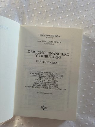 Derecho financiero y tributario parte general