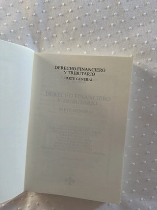 Derecho financiero y tributario parte general