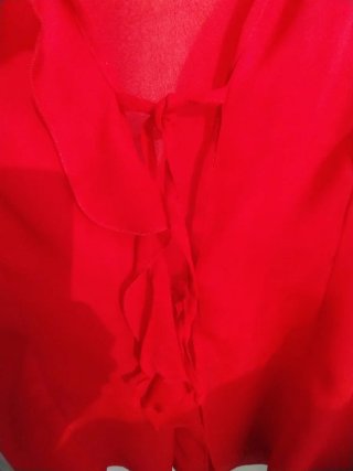 Camicetta rossa con volant Senza brand